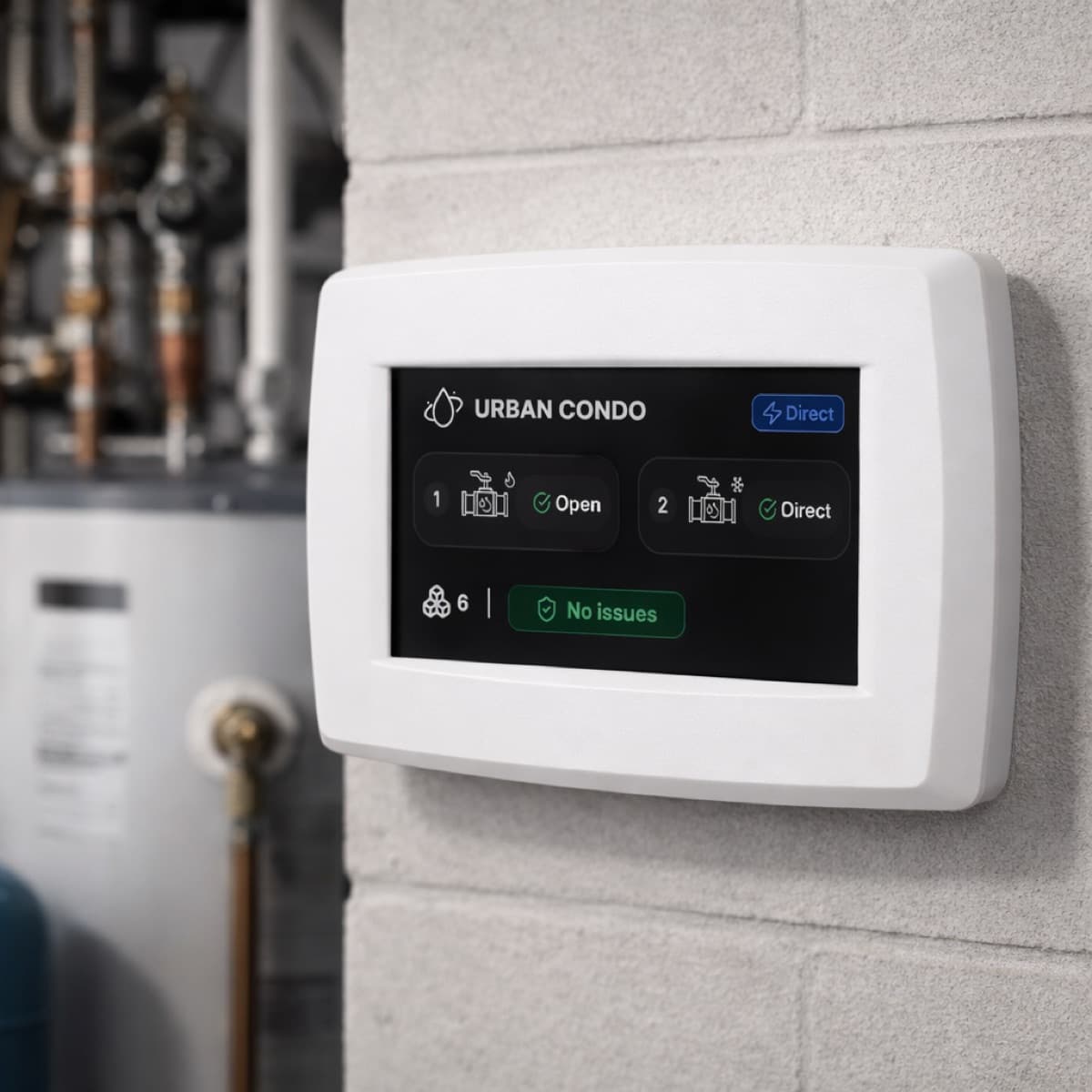 Panneau Astra dans un local technique